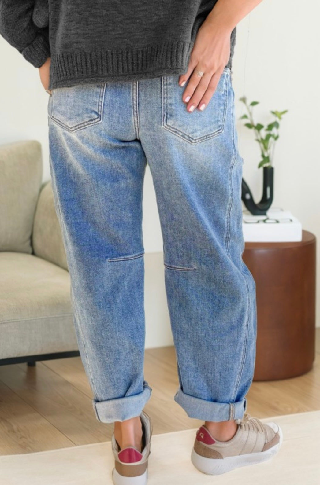 Lightweight Barrel Denim Pants