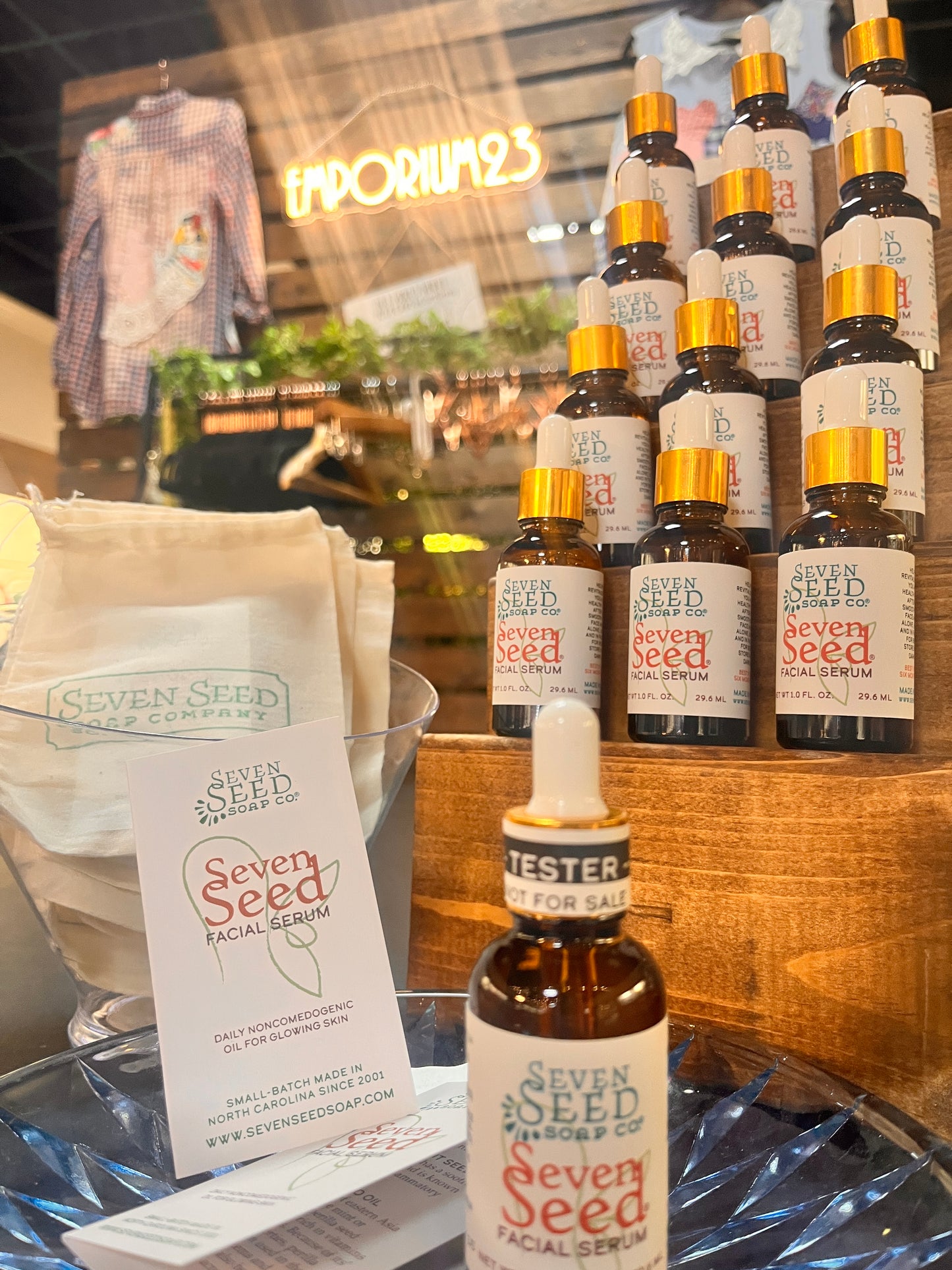 Seven Seed Soap Company Facial Serum – All-Natural Locally Made Skincare (1 oz)