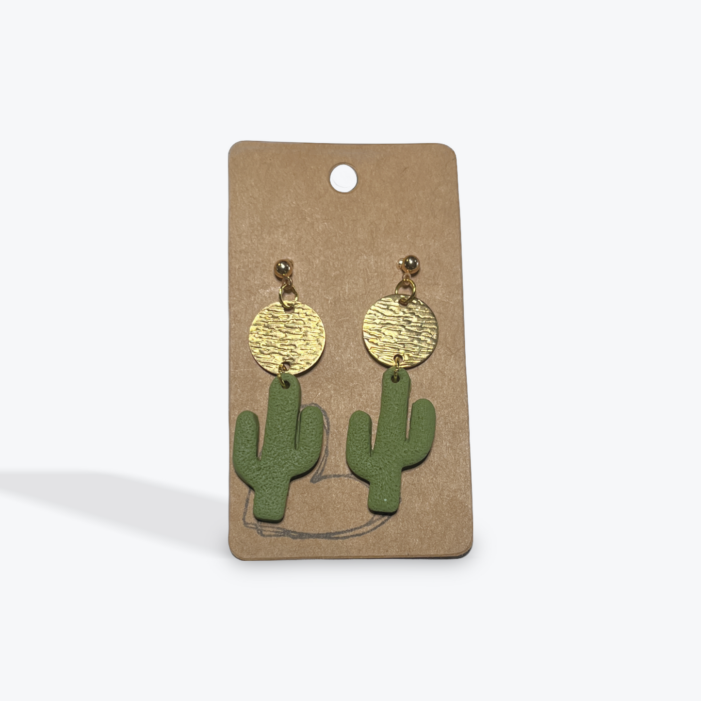 Lightweight handmade clay earrings by Earbobs in colorful style