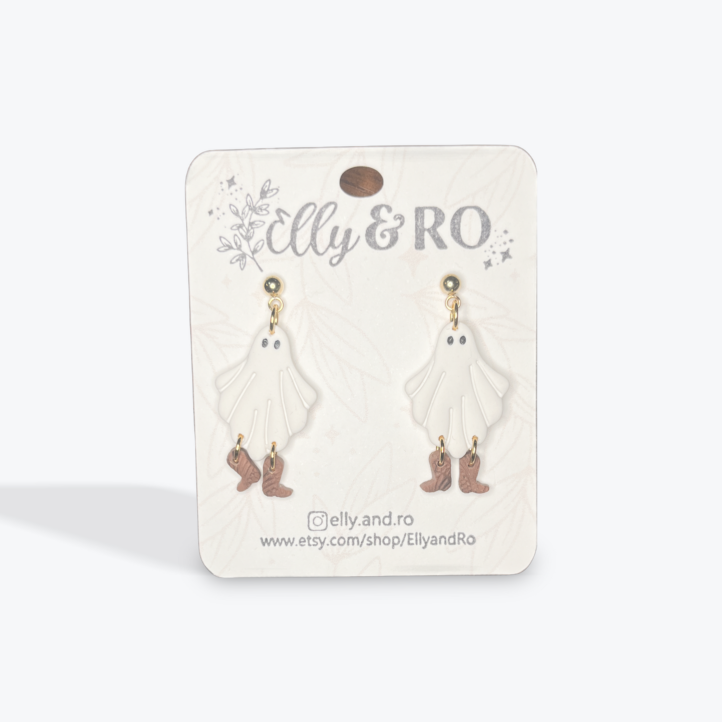 Festive handmade earrings in seasonal fall style