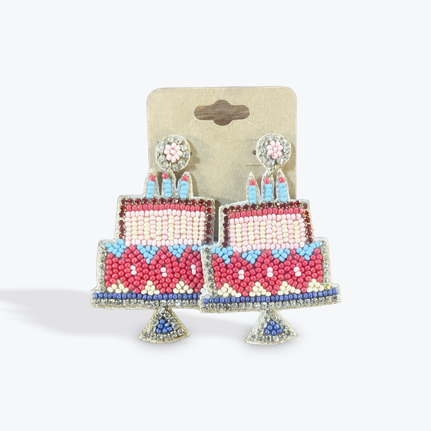 Colorful dangle earrings with bold fashion look