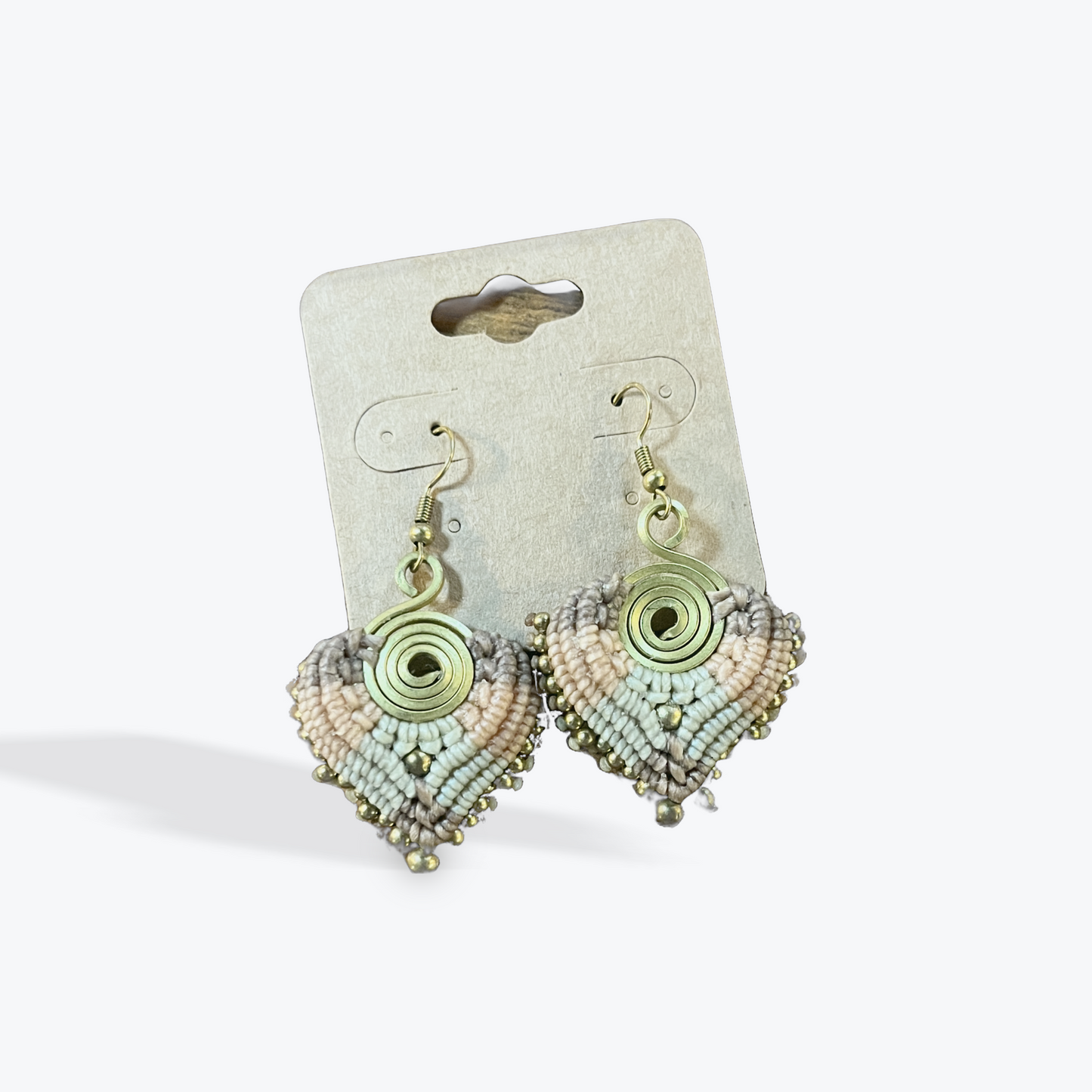 Lightweight hoop earrings with artisan finish