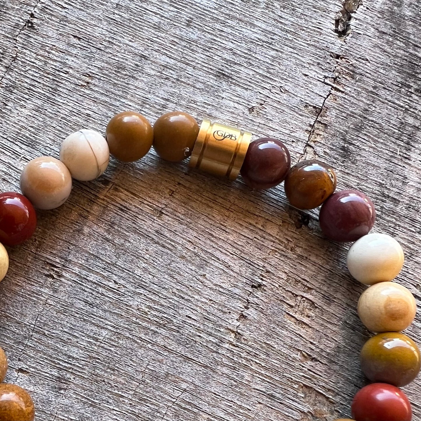 Lightweight gemstone bracelet with authentic stone beads