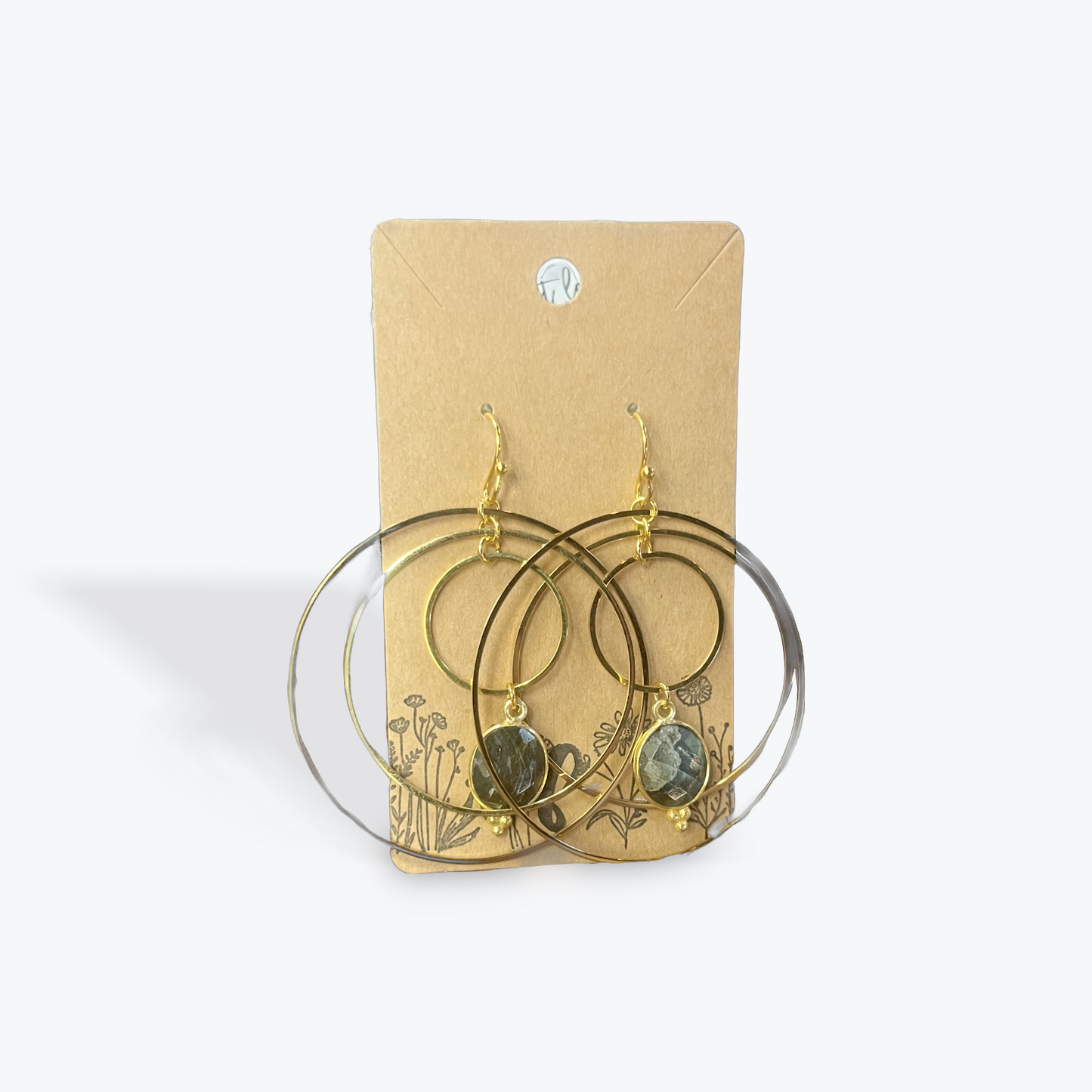Elegant handmade earrings by Terri Fulbright with artisan detail