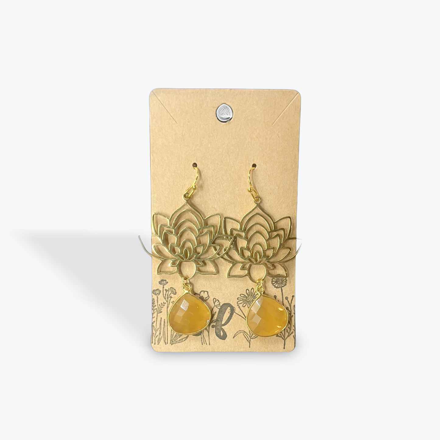 Handmade gemstone earrings crafted by artisan Terri Fulbright