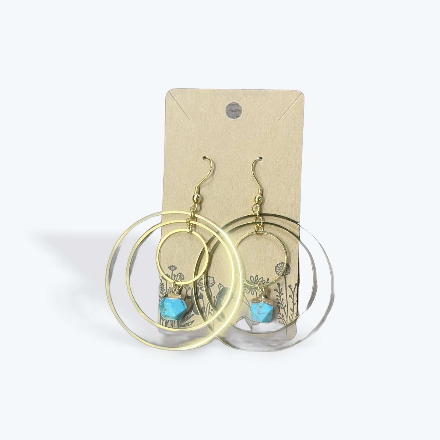 Boutique artisan earrings handmade with gemstones and metals