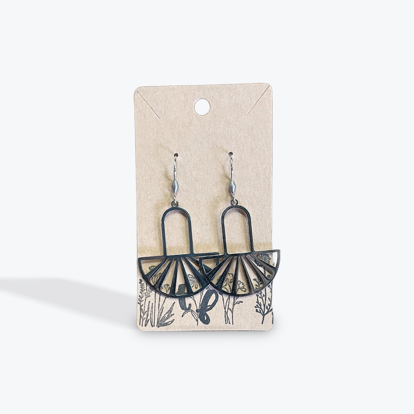 Handmade earrings featuring gemstone accents and nickel free design