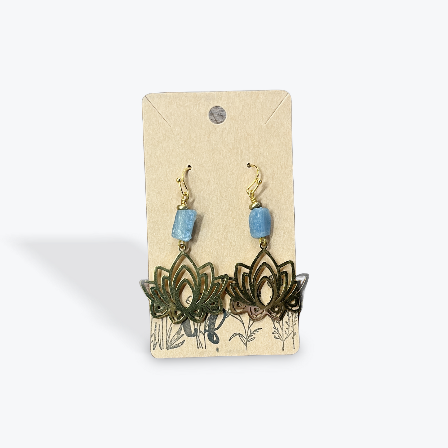 Artisan earrings handcrafted with sustainable gemstone materials
