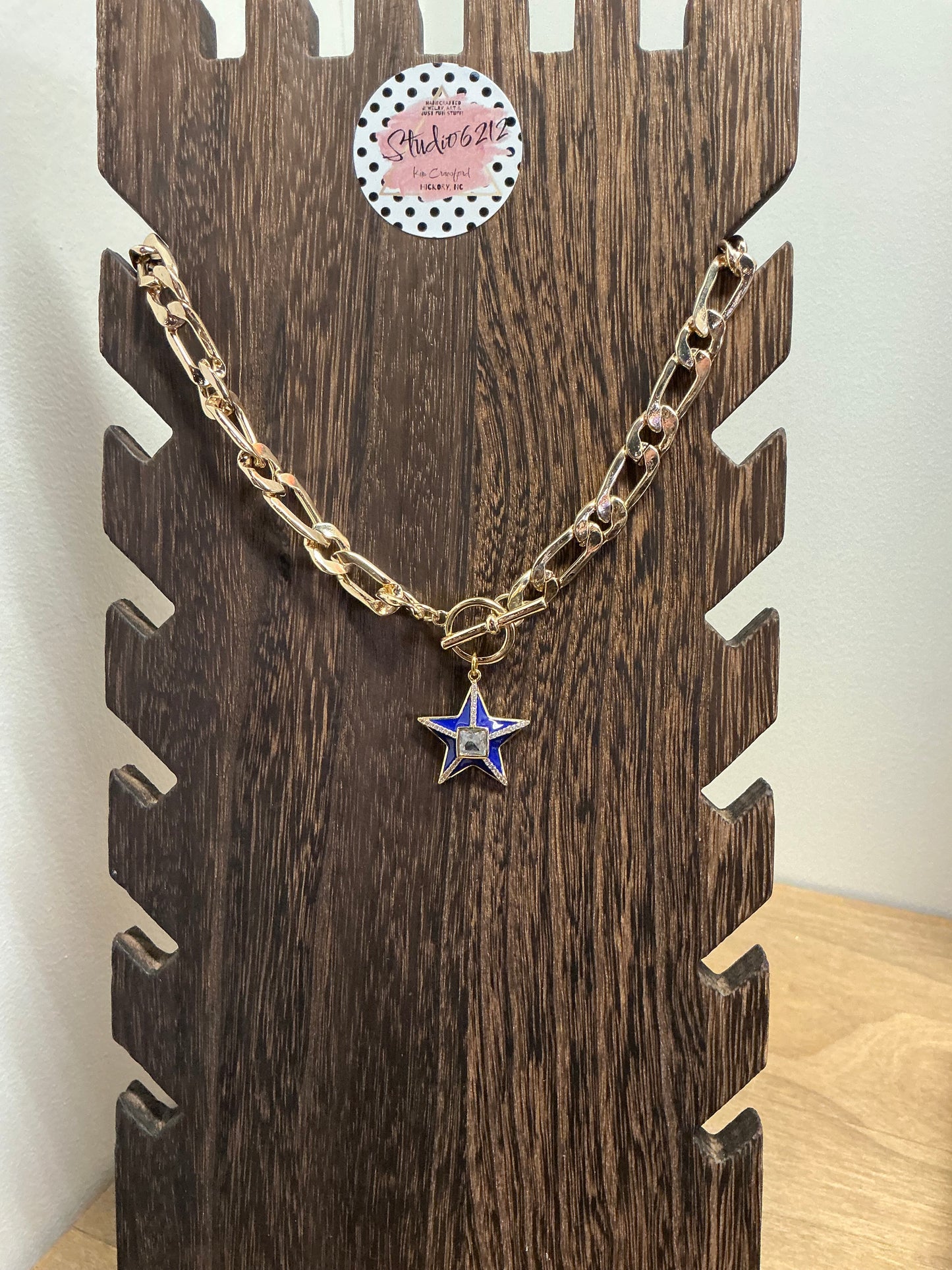 Handmade Studio 6212 necklace with mixed clay and beadwork