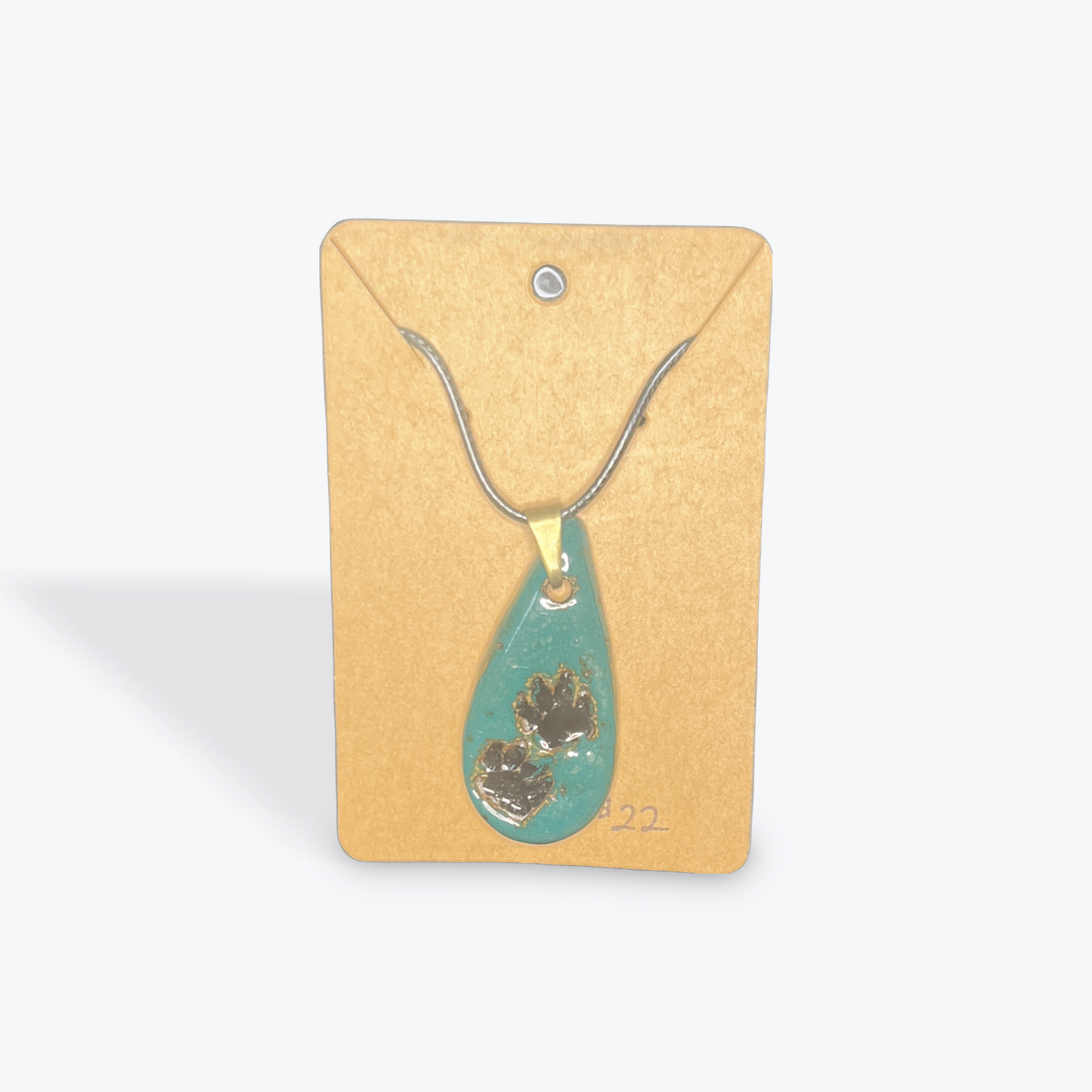 Artisan ceramic necklace by Teresa Icenhour with handcrafted finish