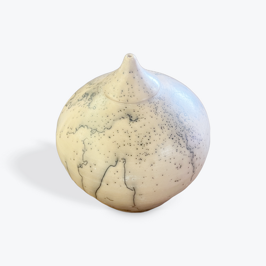 Contemporary ceramic fire pottery with modern handcrafted style