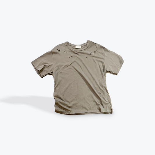Refined Canvas Distressed Charcoal Everyday Short Sleeve Tee – Women’s Casual Wardrobe Staple