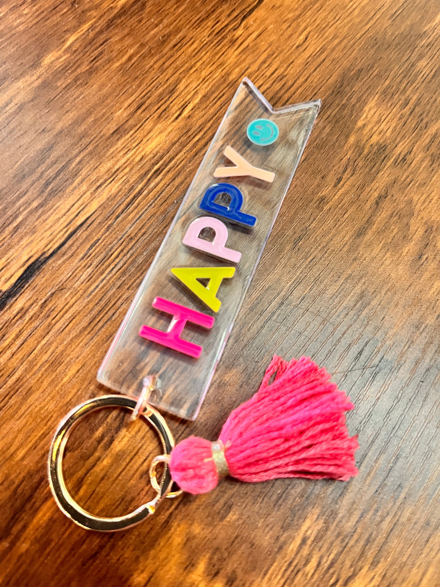 Lightweight durable keychain with bright artisan style