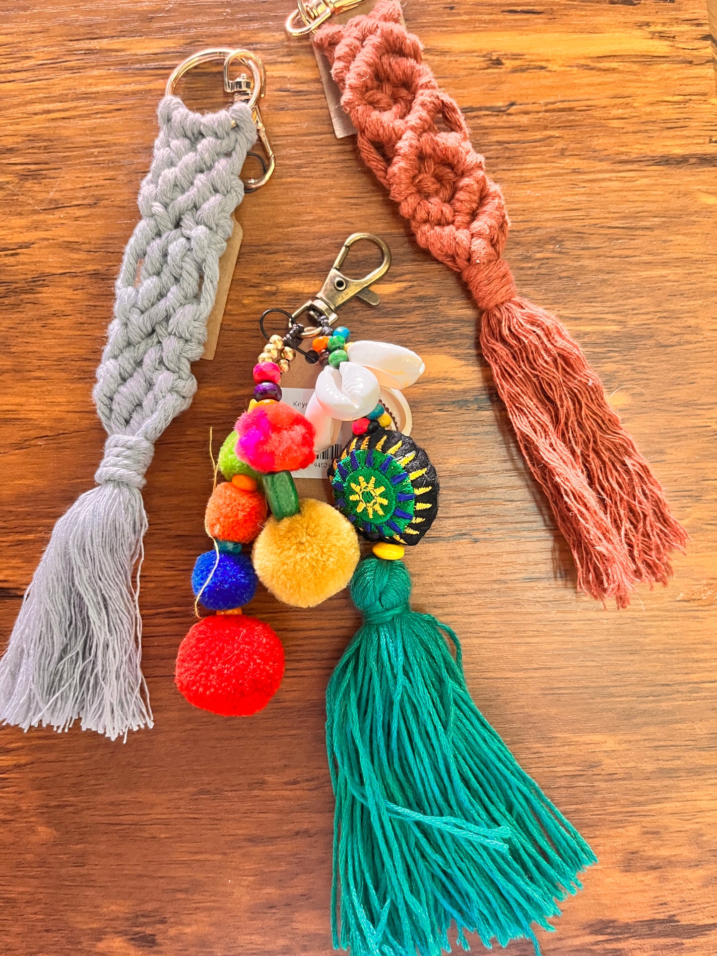 Unique Barnstone Goose keychain with playful colors