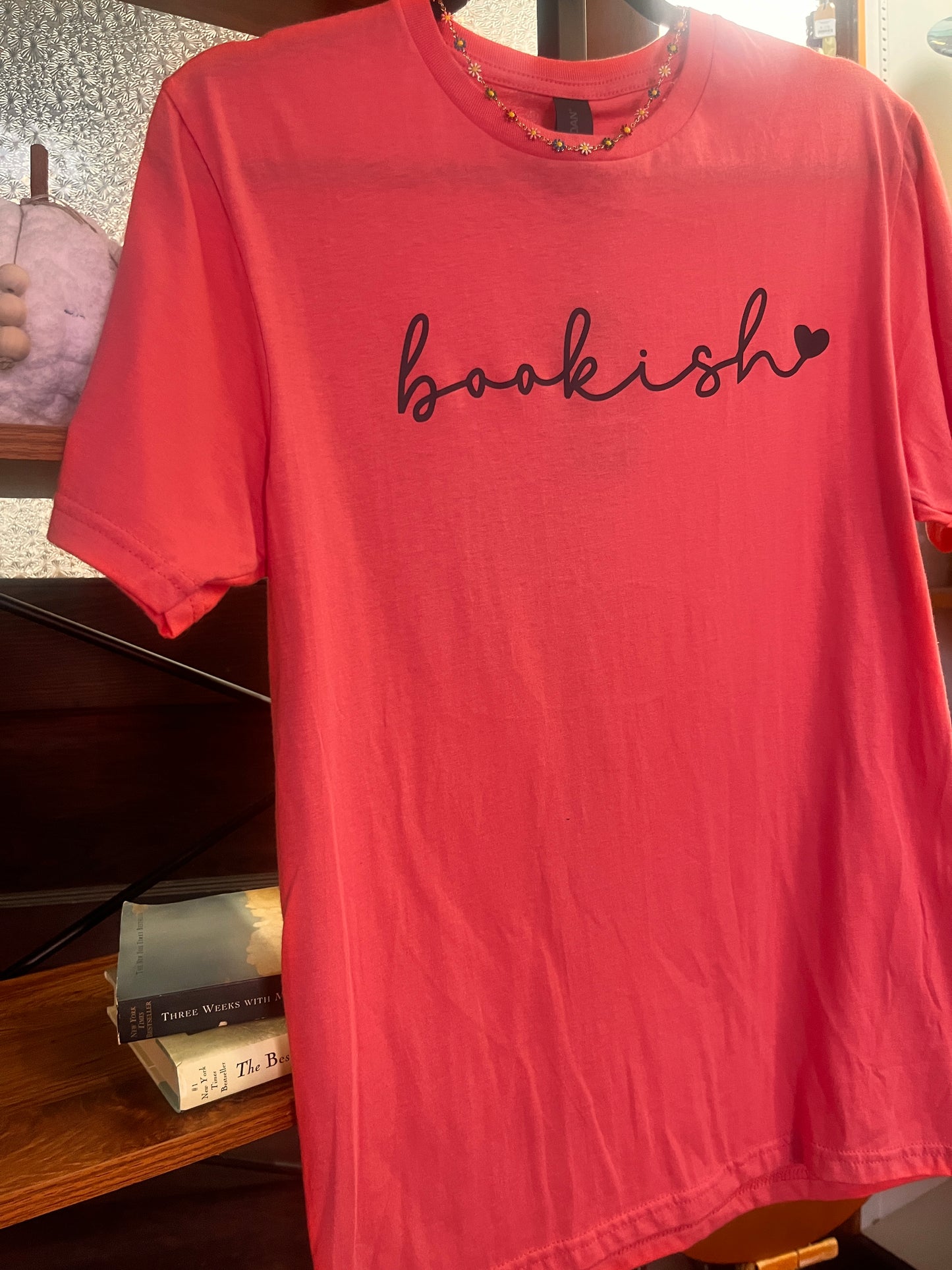 Handmade Barnstone Goose graphic T-shirt for book lovers and readers