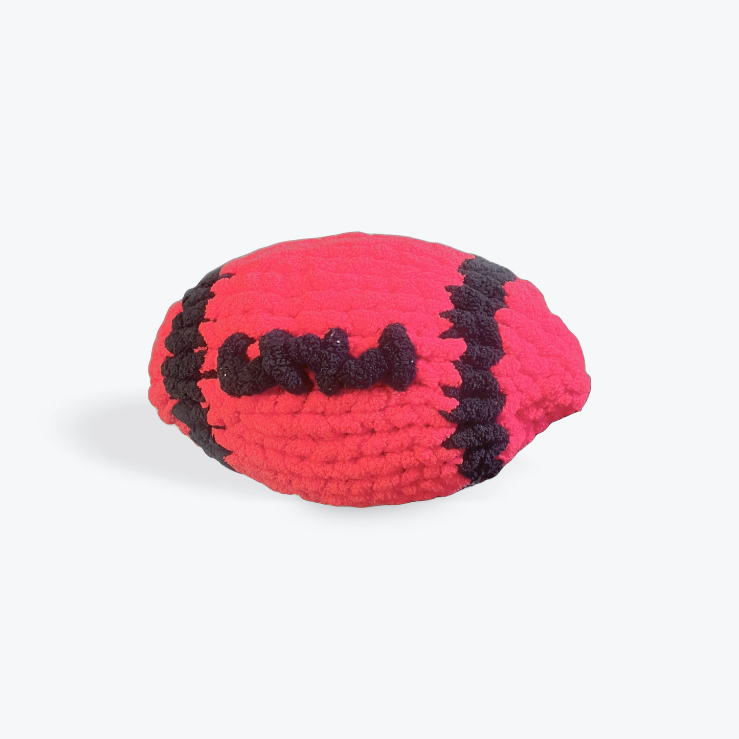 Cozy Corner handmade chunky knit pillow styled on a sofa