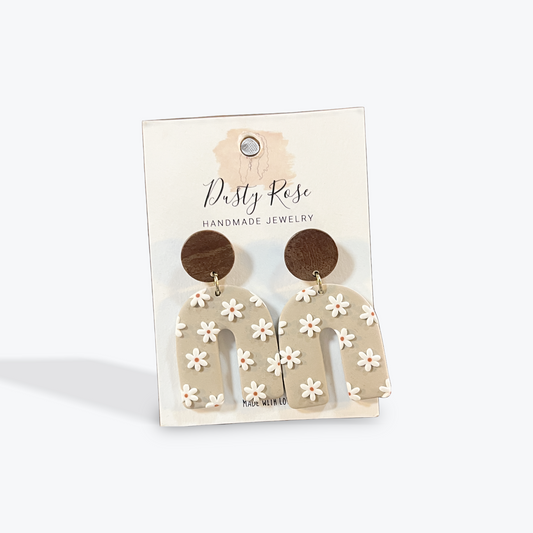 Handmade artisan earrings with delicate detail