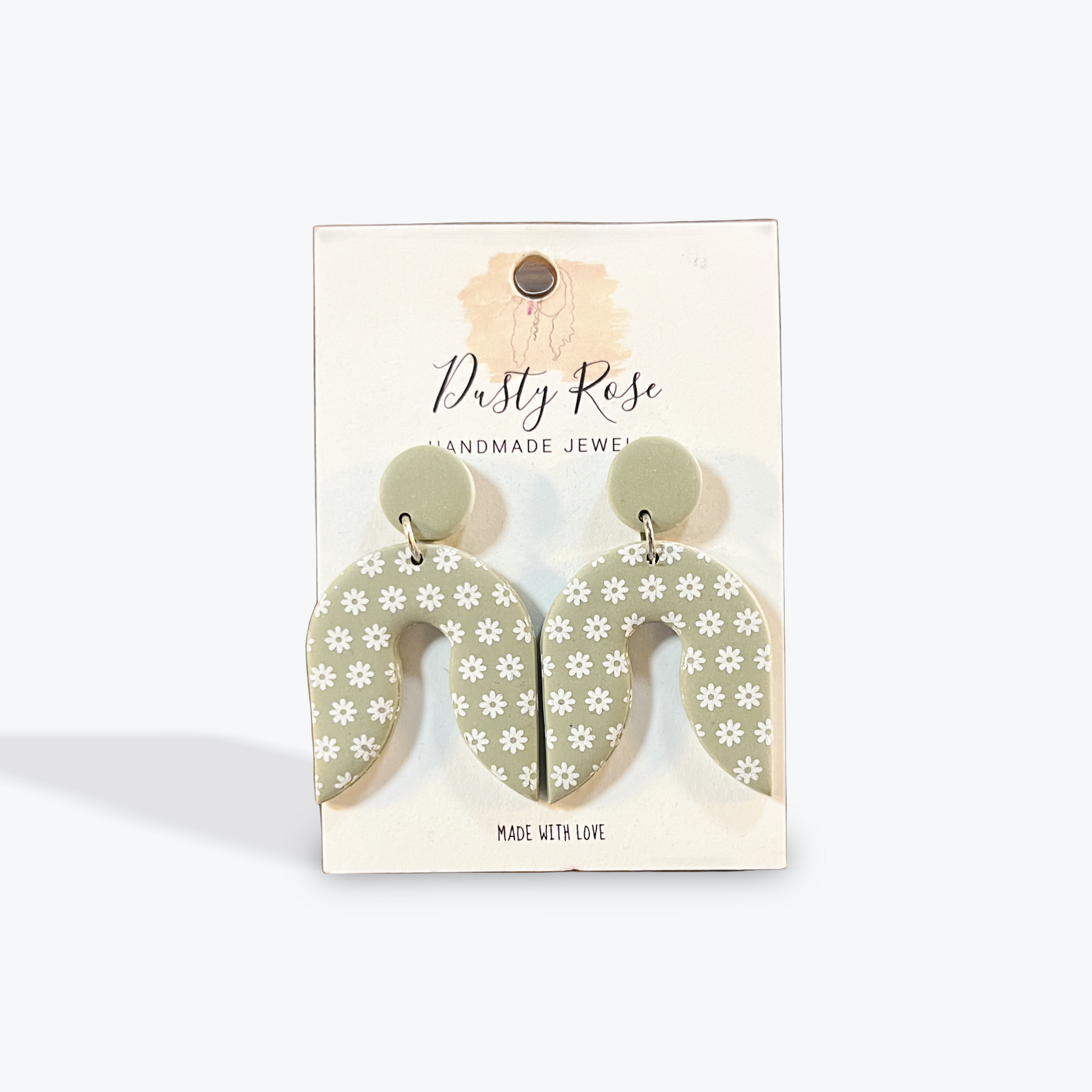 Elegant handcrafted earrings with gold finish