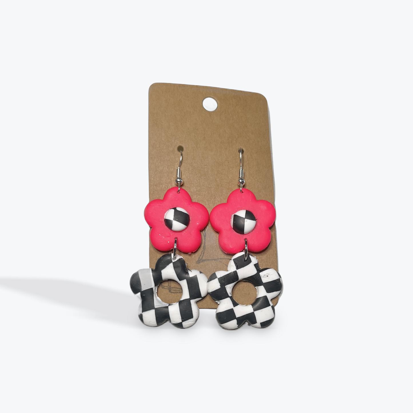 Earbobs artisan statement earrings in playful multicolor tones