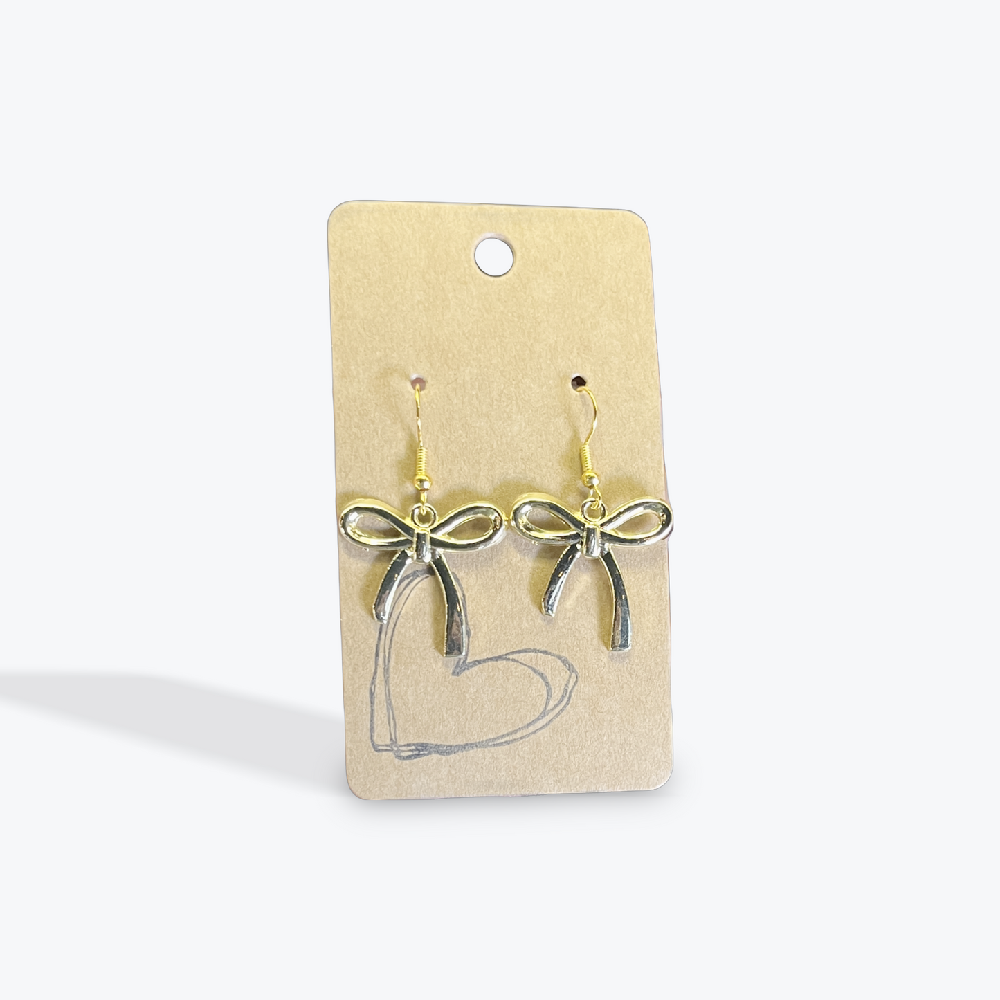 Earbobs artisan neutral clay earrings with modern design