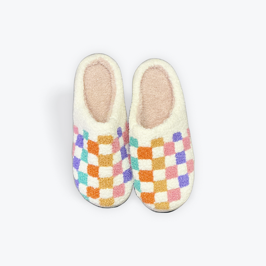 Stylish slip-on slippers with soft interior