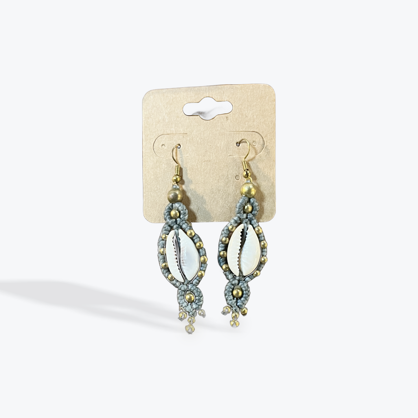 Handmade stud earrings with simple artisan look