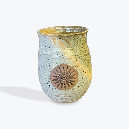 Artisan handmade ceramic mug crafted with unique glaze