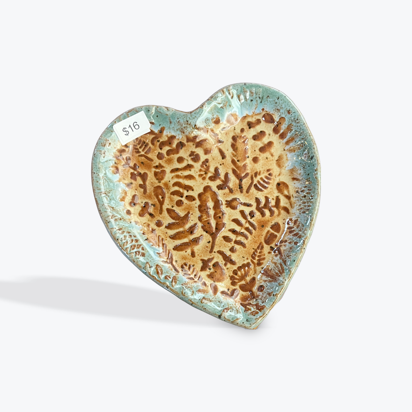 Decorative ceramic tray handmade for home styling