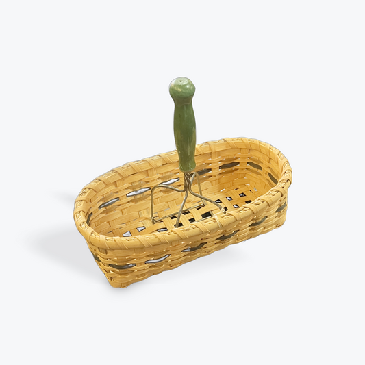 Handmade woven basket by Susan Ferber rustic home décor