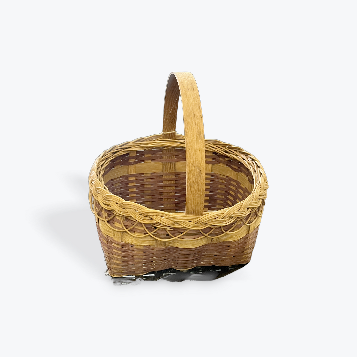 Eco-friendly woven basket with artisan craftsmanship