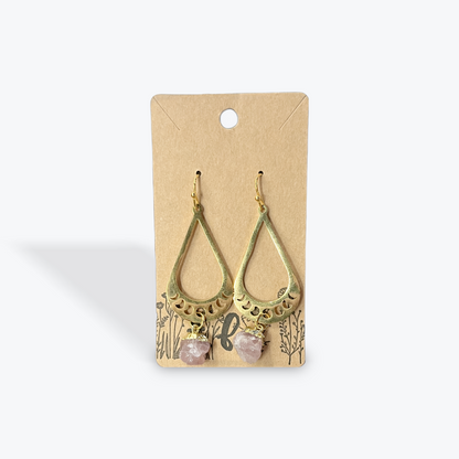 Terri Fulbright artisan jewelry earrings with gemstone accents