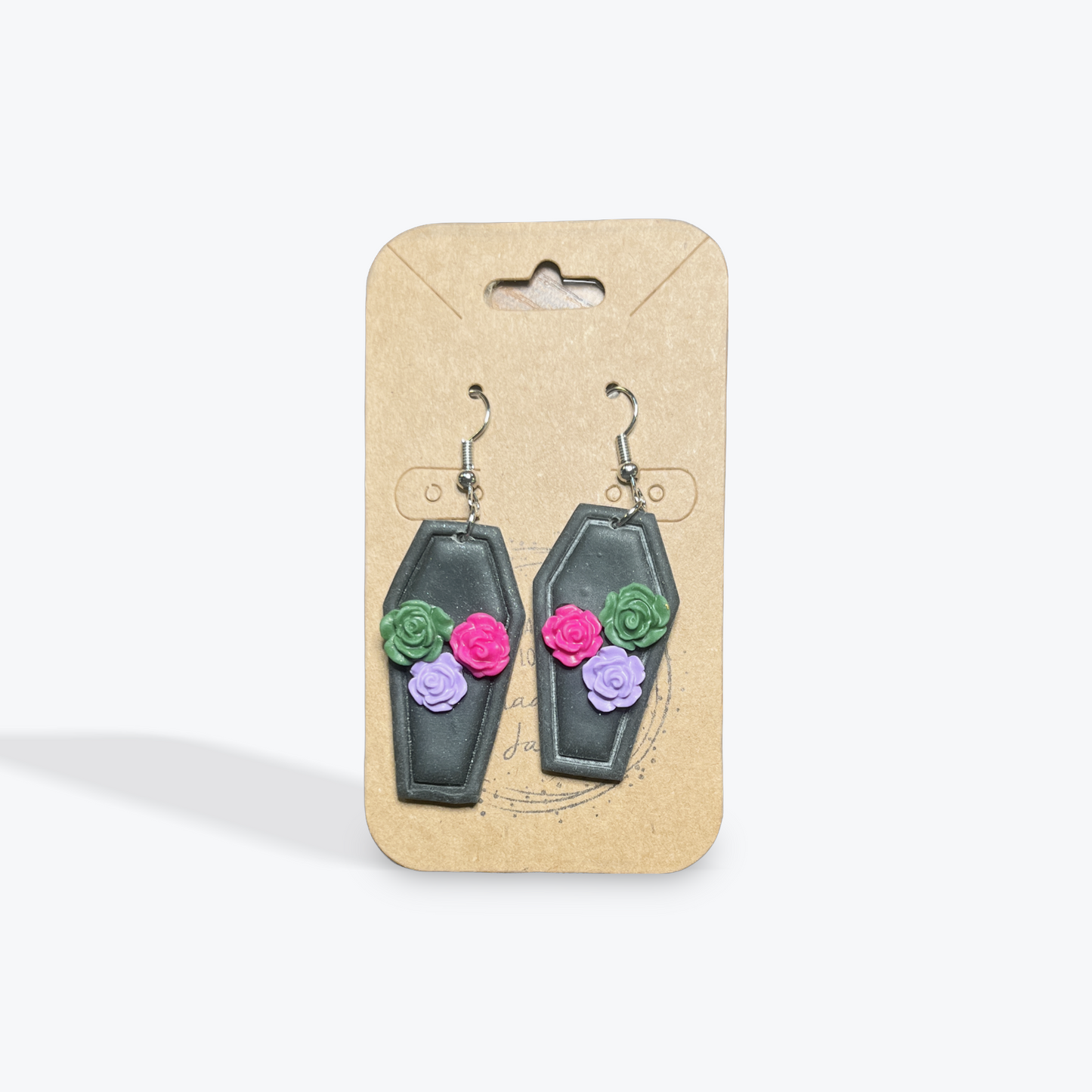Artisan clay earrings with subtle seasonal vibe