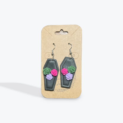 Artisan clay earrings with subtle seasonal vibe