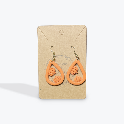 Halloween season earrings with playful handcrafted flair