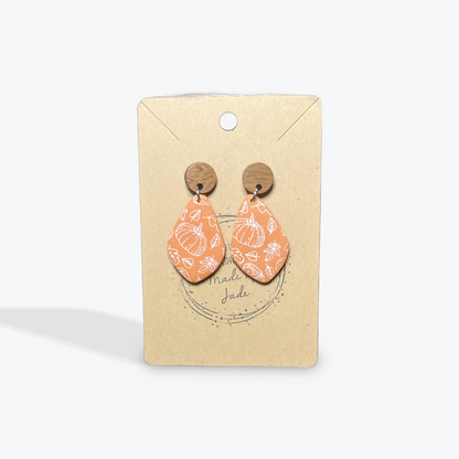 Handmade earrings suited for fall and holiday looks
