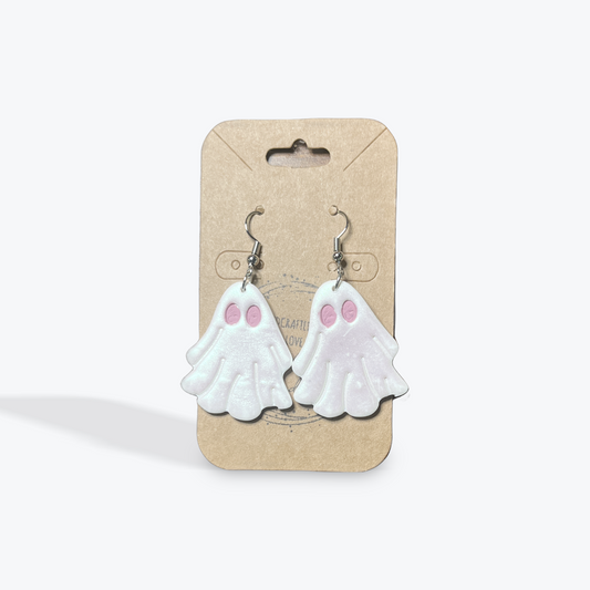 Fall themed artisan earrings with autumn colors