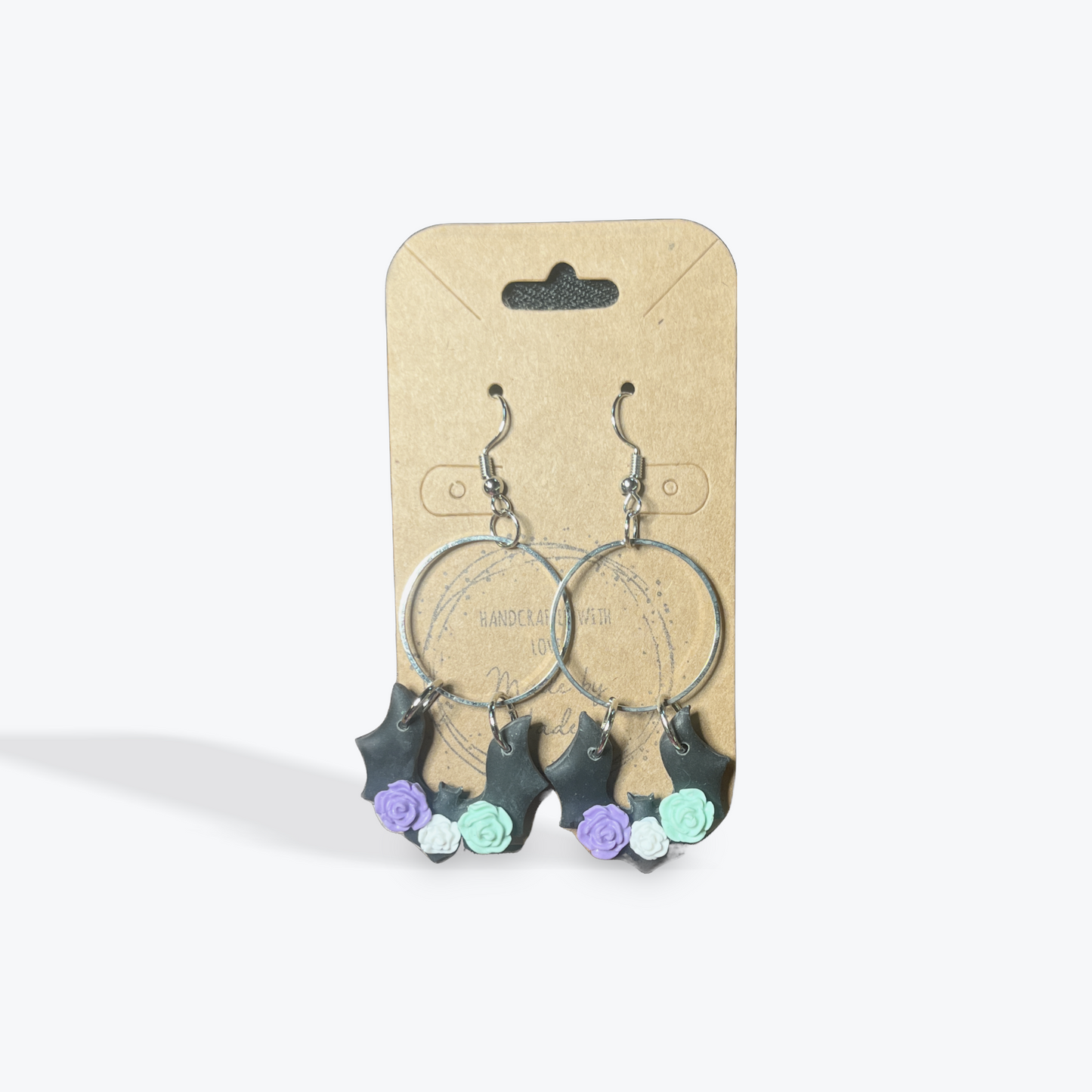 Autumn friendly earrings with simple artisan charm