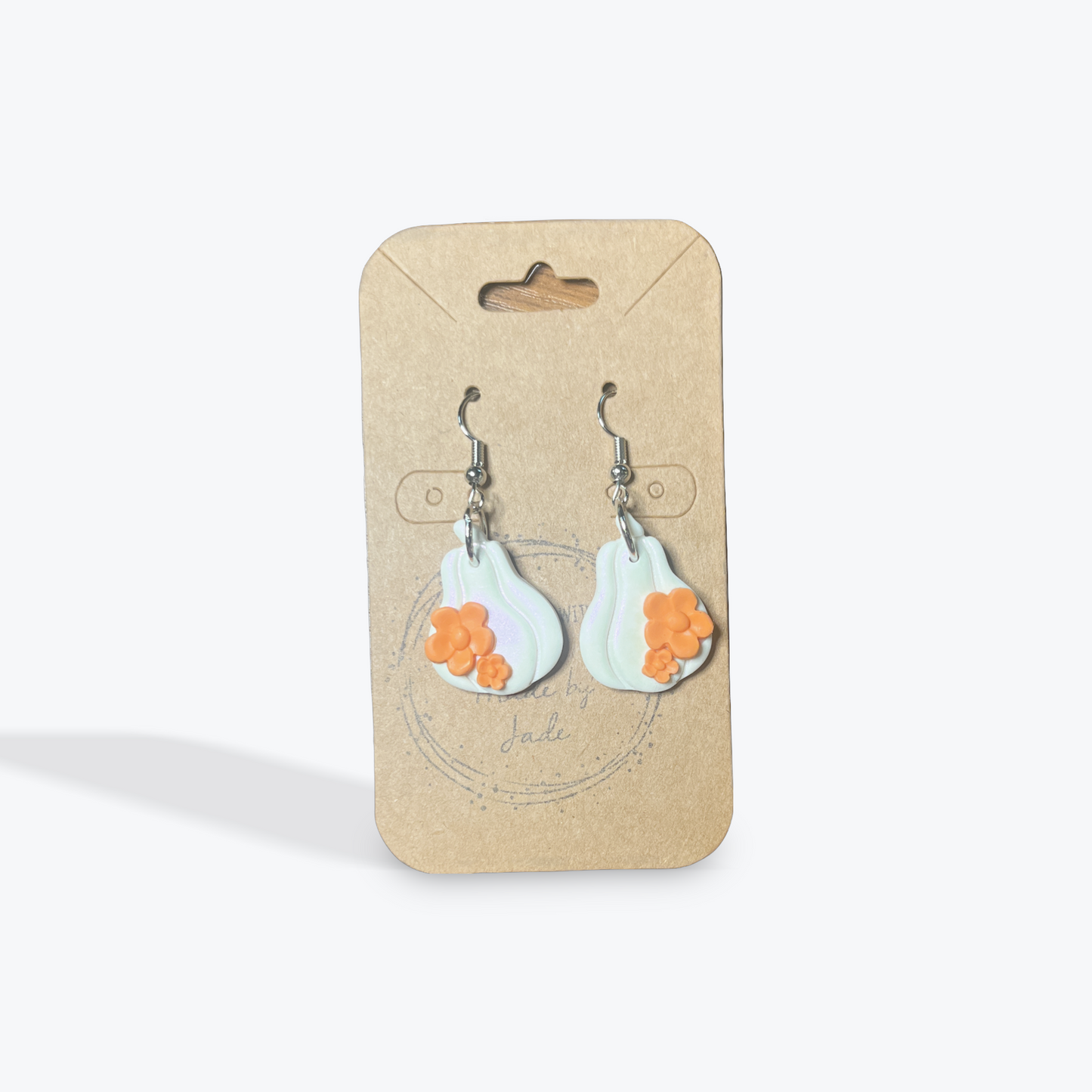 Halloween ready earrings in modern handmade style