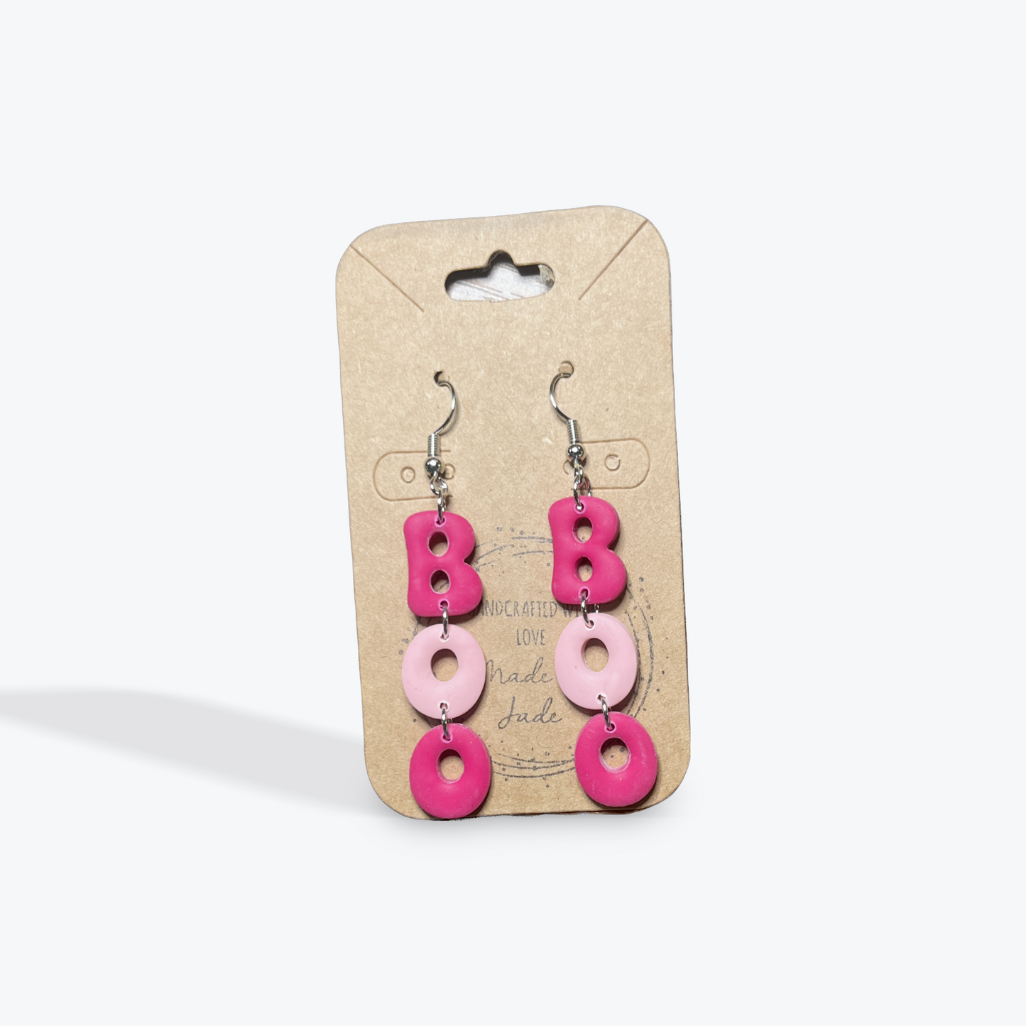 Seasonal clay earrings with playful handcrafted design