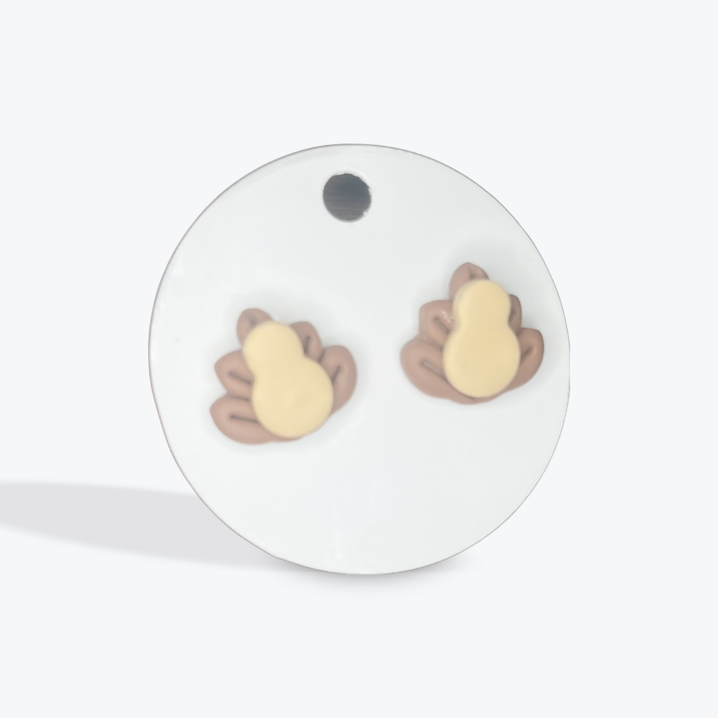 Fall and Halloween earrings with refined artisan finish