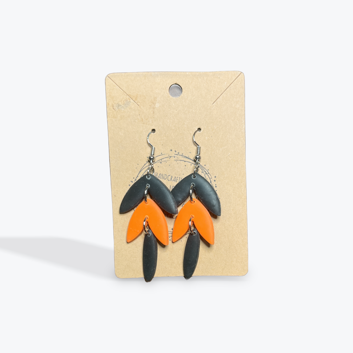 Handmade earrings in cozy fall color palette