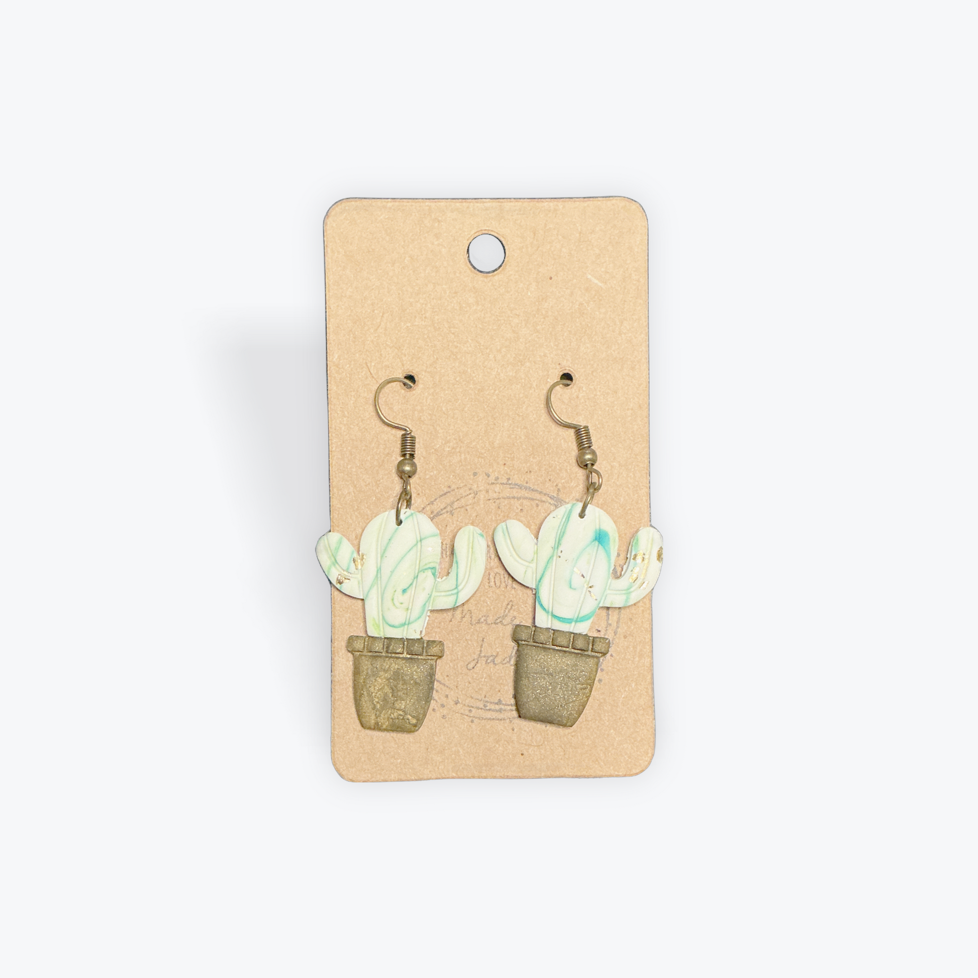 Made by Jade handmade clay earrings with artisan detail