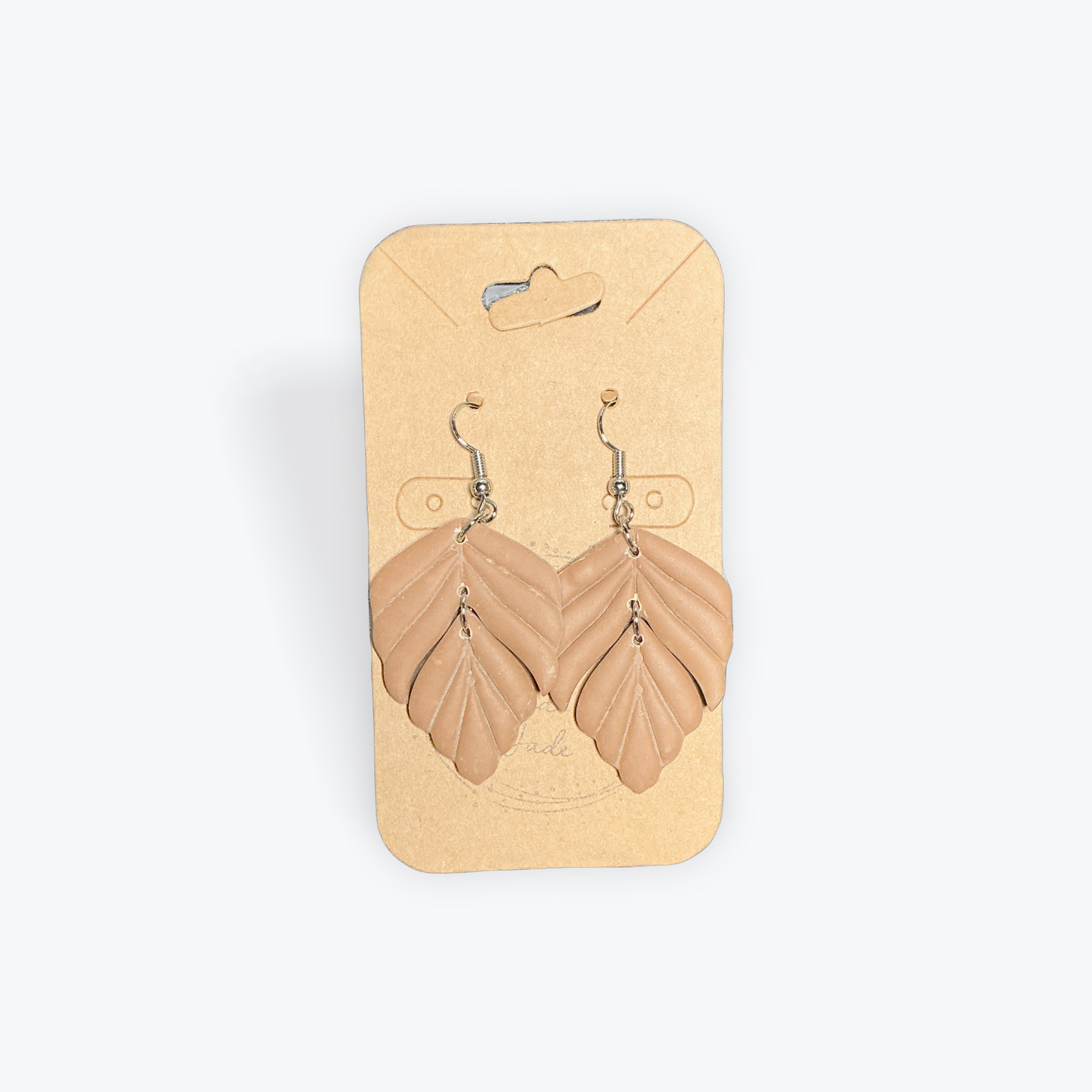 Made by Jade earrings with mixed clay textures