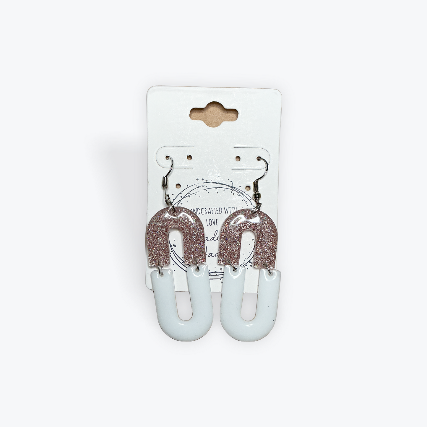 Made by Jade earrings with artistic clay design
