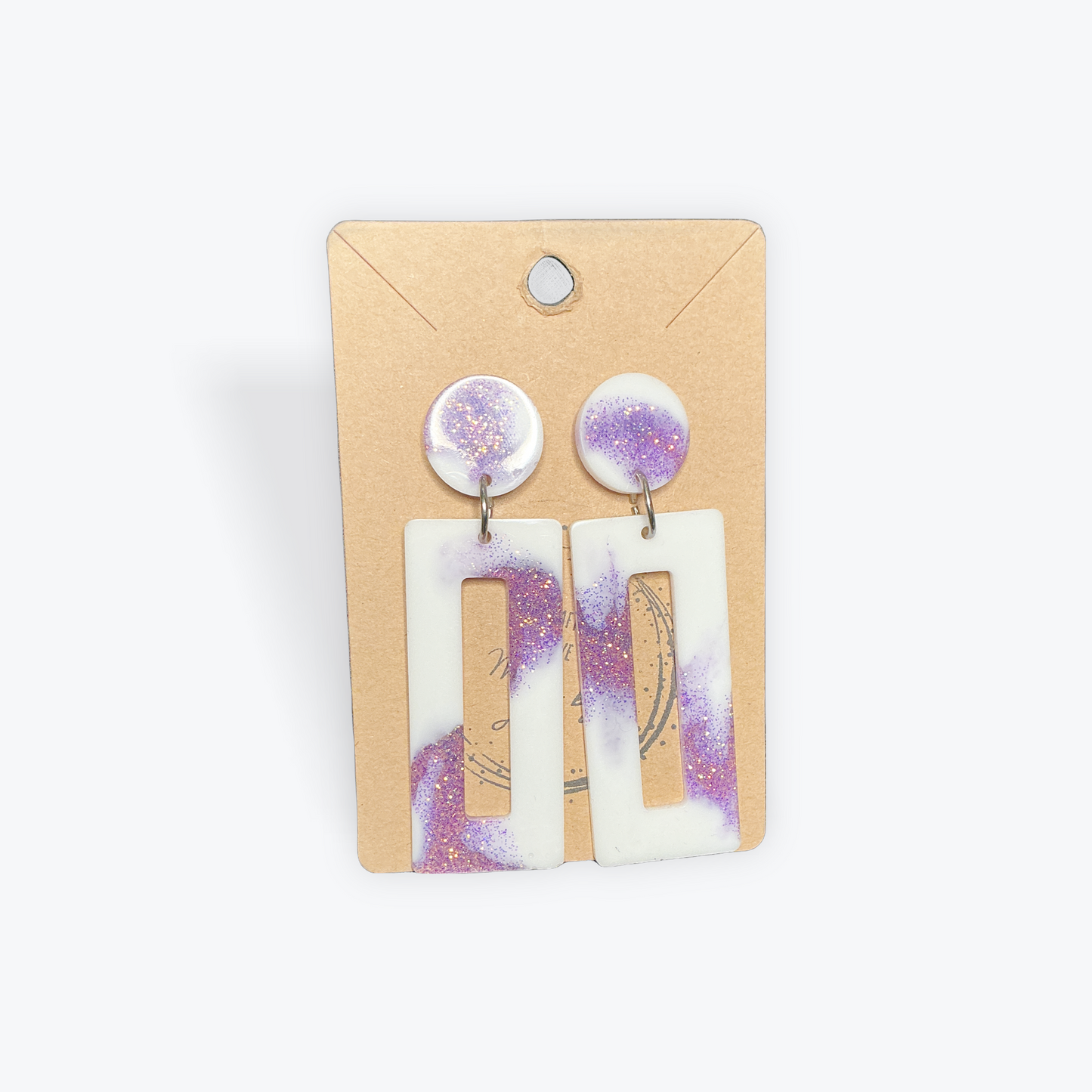 Textured clay earrings handcrafted with artisan care