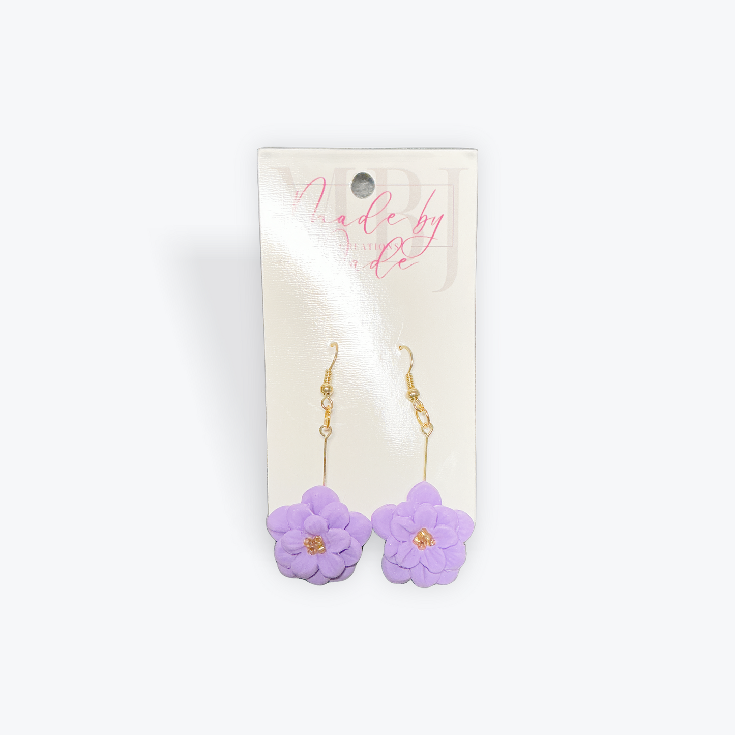 Made by Jade statement earrings with bold clay design