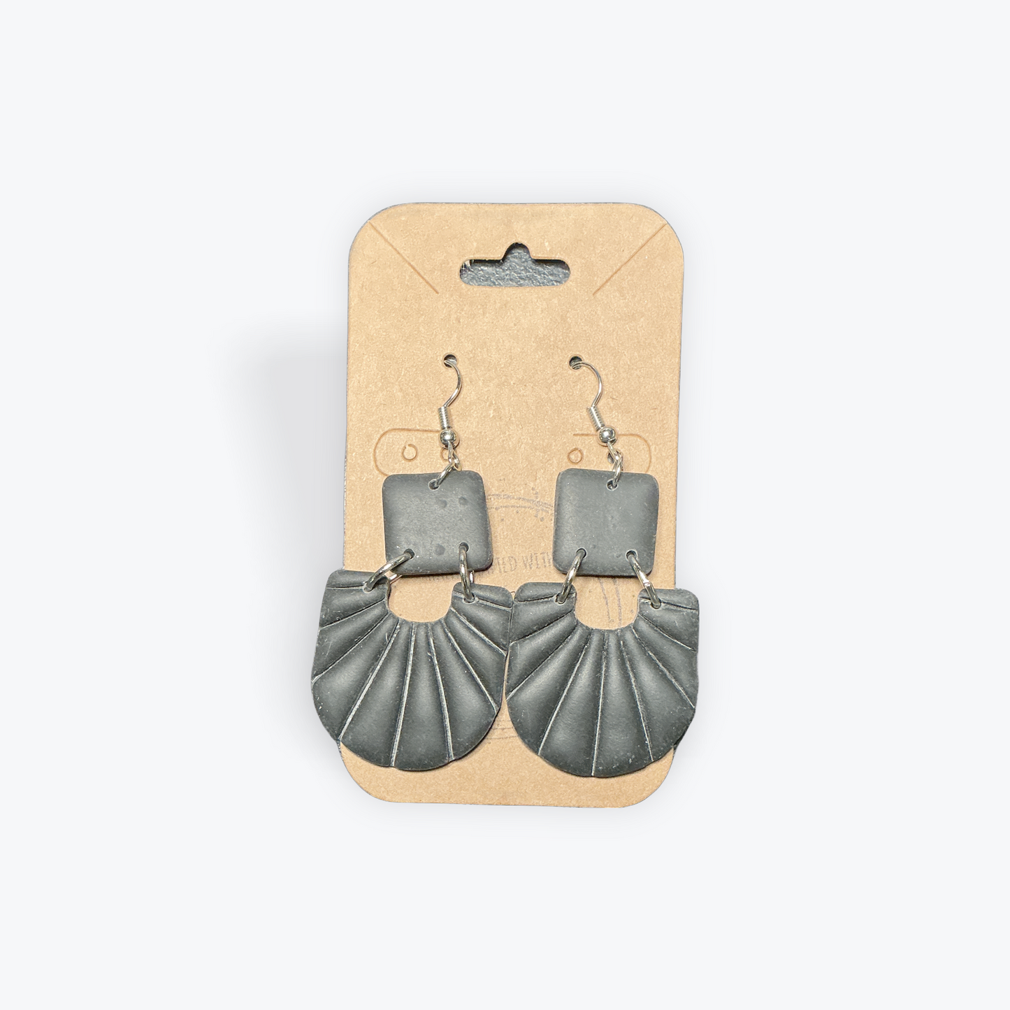 Handmade earrings featuring unique clay artistry
