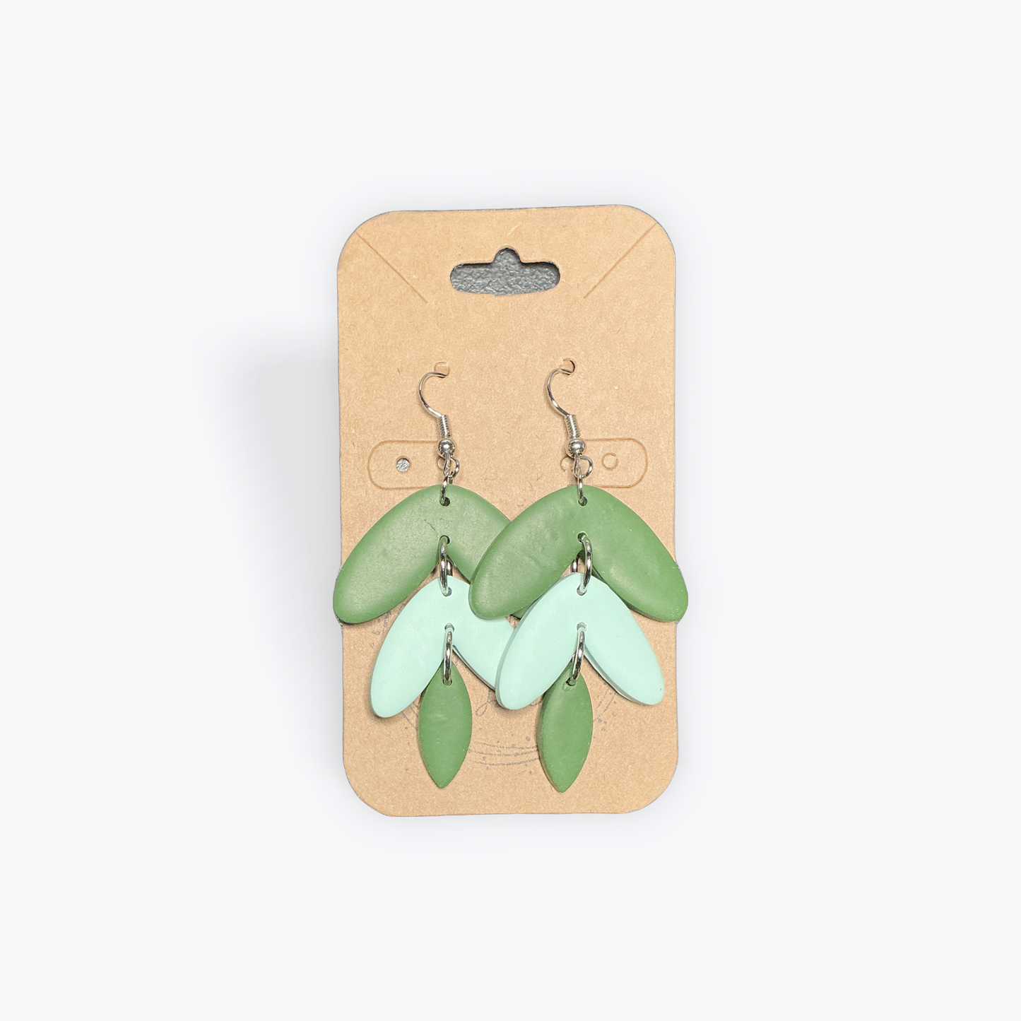 Lightweight artisan earrings made with polymer clay