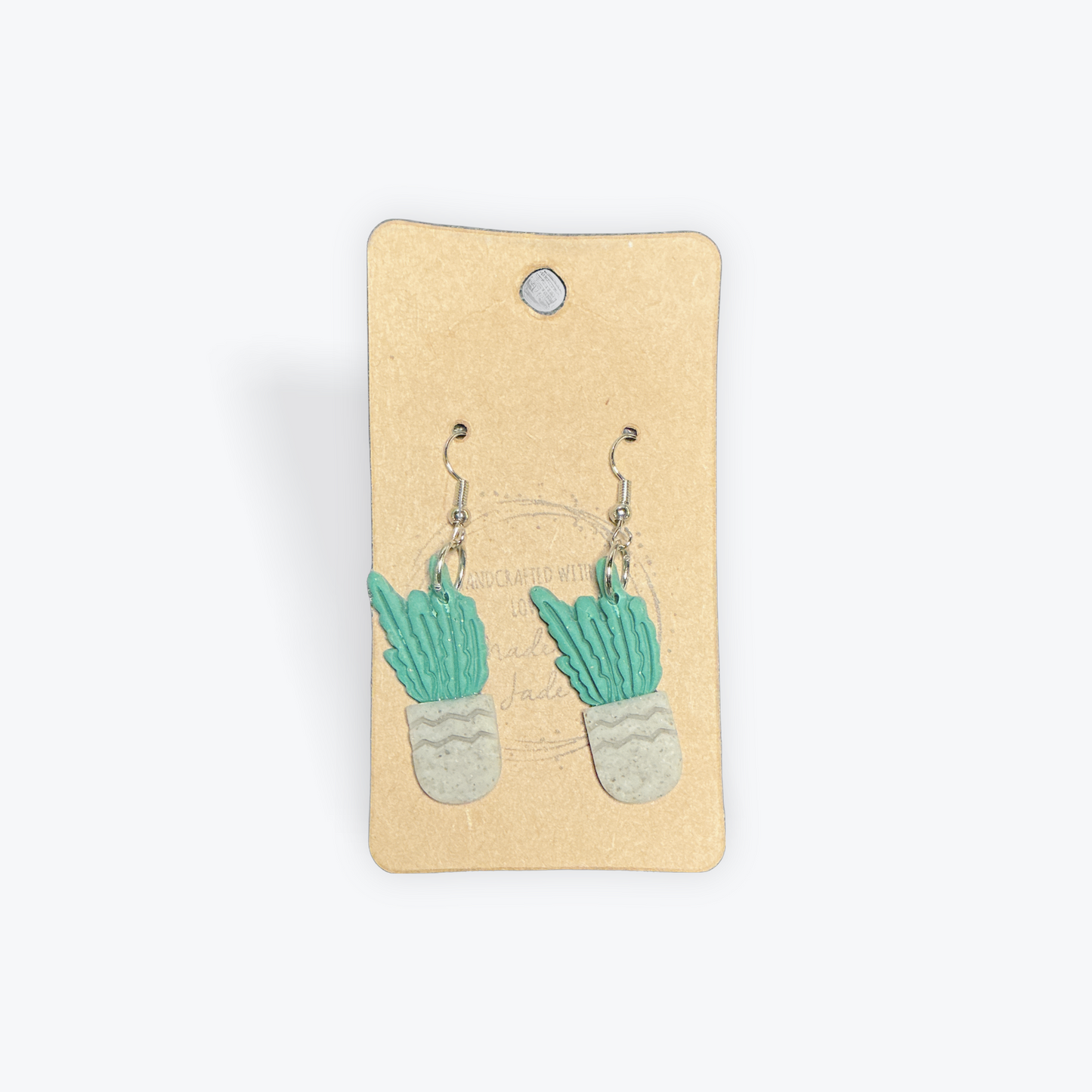 Statement clay earrings with handcrafted design