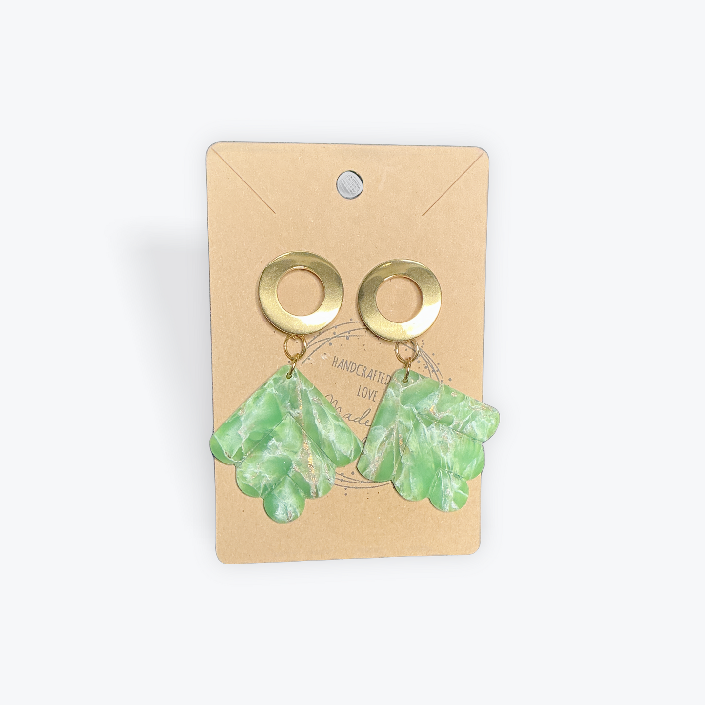 Made by Jade earrings featuring creative clay patterns